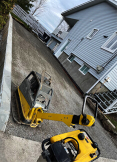 Travaux de nivellement du sol